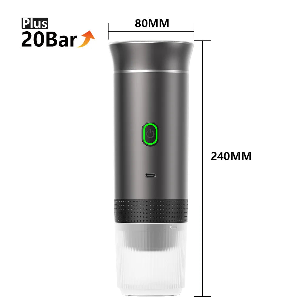 3-in-1 Wireless Portable Coffee Maker – For Car, Home & Travel
