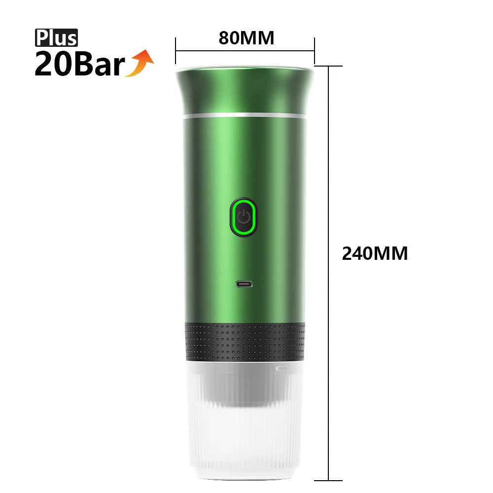 3-in-1 Wireless Portable Coffee Maker – For Car, Home & Travel