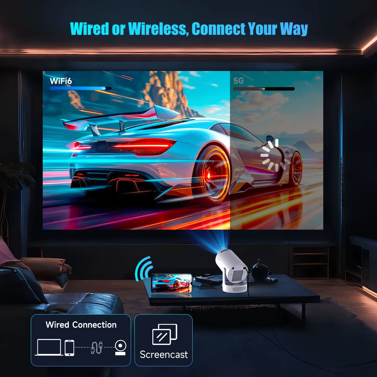 Portable 4K Projector – Cinema Experience Anywhere