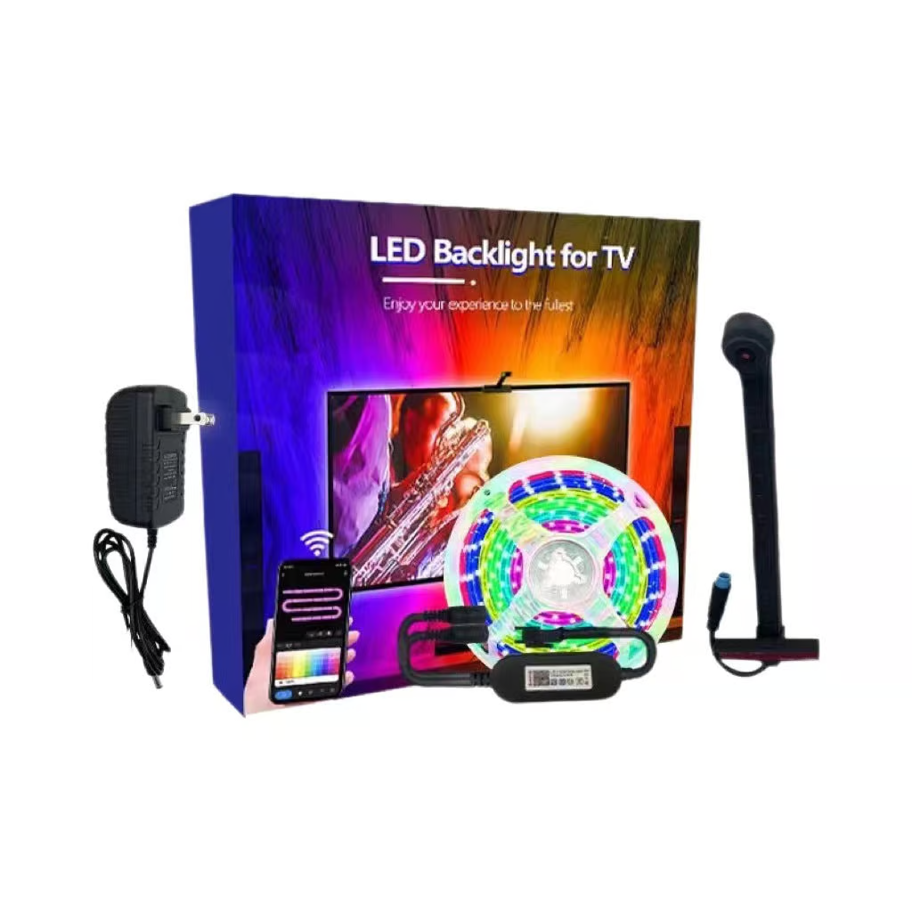 LED Backlight for TV - Ambient Lighting Kit for TV with Remote